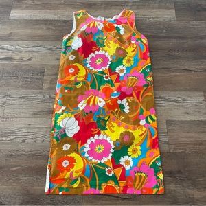 60’s Mod vintage floral dress Okinawa